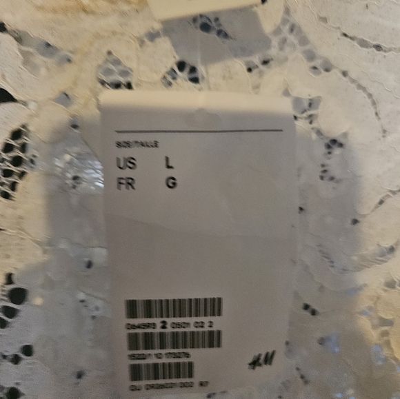 NWT H&M Open back ivory top. - Picture 2 of 3